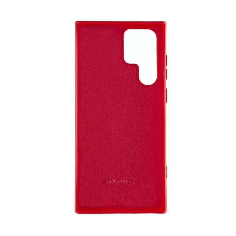 Evelatus Samsung Galaxy S22 Ultra Funda de silicona nano Soft Touch TPU Rojo