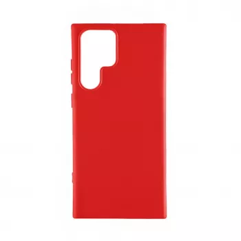 Evelatus Samsung Galaxy S22 Ultra Funda de silicona nano Soft Touch TPU Rojo