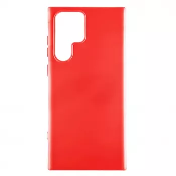 Evelatus Funda de silicona Soft-Touch Premium para Samsung Galaxy S22 Ultra Rojo chino
