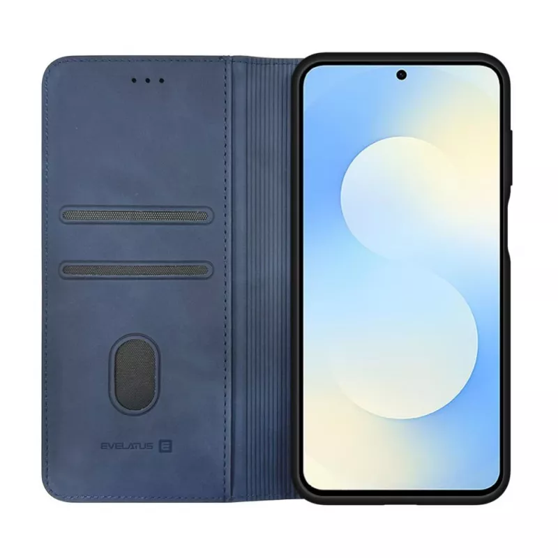 Evelatus Funda tipo libro para Samsung Galaxy S26 FE, azul