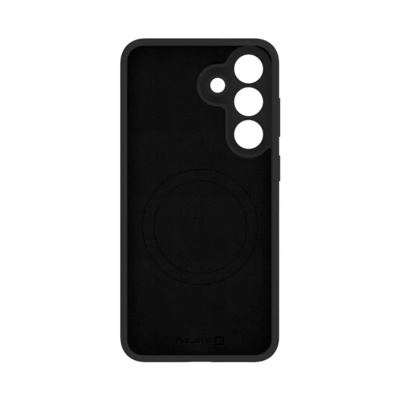 Evelatus Funda de silicona Soft Touch magnética Premium para Samsung Galaxy S26 FE Negro
