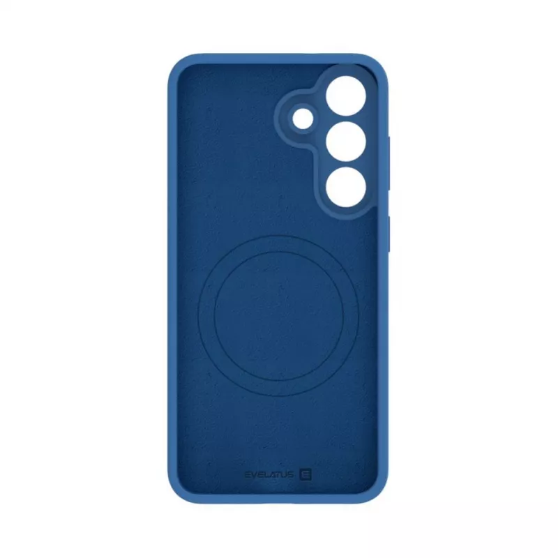 Evelatus Samsung Galaxy S26 FE Funda de silicona Soft Touch magnética Premium Azul Marino