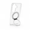 Evelatus Funda híbrida con MagSafe PC+TPU soporte metálico 360 para Samsung Galaxy S26 Transparente