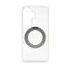 Evelatus Funda híbrida con MagSafe PC+TPU soporte metálico 360 para Samsung Galaxy S26 Transparente