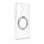 Evelatus Funda híbrida con MagSafe PC+TPU soporte metálico 360 para Samsung Galaxy S26 Transparente