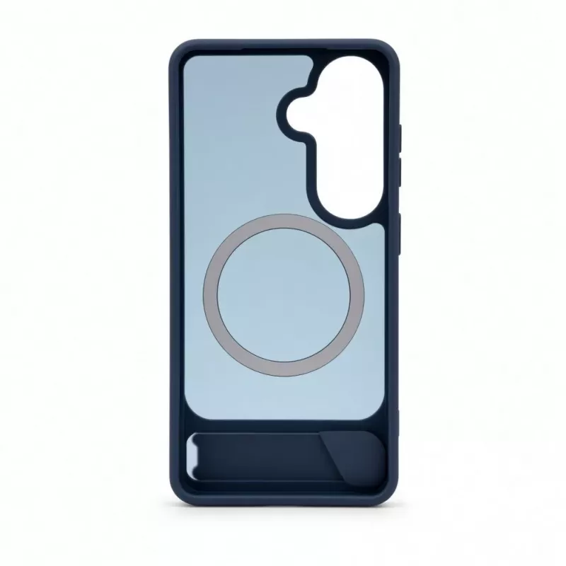 Evelatus Funda MagSafe de goma con soporte para Samsung Galaxy S26, azul marino