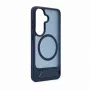 Evelatus Funda MagSafe de goma con soporte para Samsung Galaxy S26, azul marino