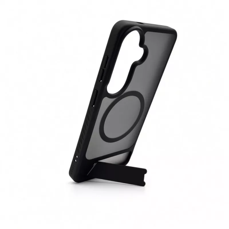 Evelatus Funda MagSafe engomada con soporte para Samsung Galaxy S26 Negro
