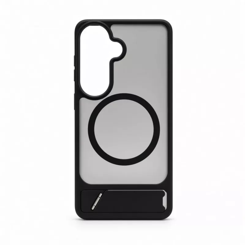 Evelatus Funda MagSafe engomada con soporte para Samsung Galaxy S26 Negro