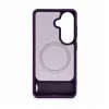 Evelatus Funda MagSafe de goma con soporte para Samsung Galaxy S26, lila