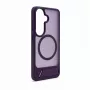 Evelatus Funda MagSafe de goma con soporte para Samsung Galaxy S26, lila
