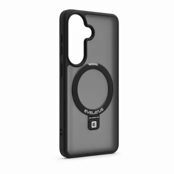 Evelatus Funda Shield para Samsung Galaxy S26 con MagSafe y soporte, anillo mate, negra