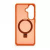 Evelatus Funda Shield para Samsung Galaxy S26 con MagSafe y soporte, anillo mate, naranja