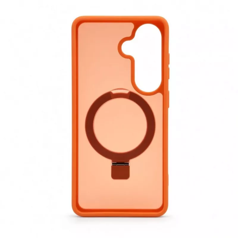Evelatus Funda Shield para Samsung Galaxy S26 con MagSafe y soporte, anillo mate, naranja