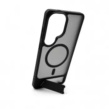 Evelatus Funda MagSafe de goma con soporte para Samsung Galaxy S26 Ultra - negra