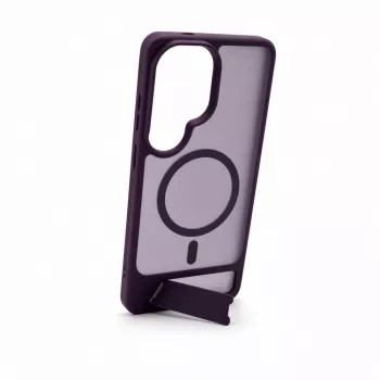 Evelatus Funda MagSafe de goma con soporte para Samsung Galaxy S26 Ultra - lila