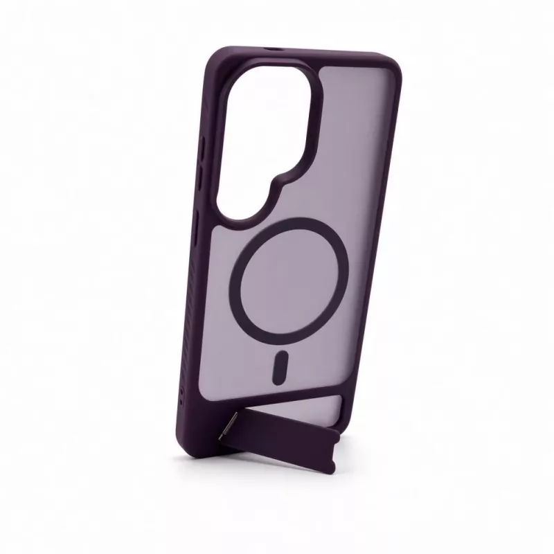 Evelatus Funda MagSafe de goma con soporte para Samsung Galaxy S26 Ultra - lila