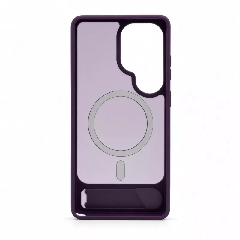 Evelatus Funda MagSafe de goma con soporte para Samsung Galaxy S26 Ultra - lila