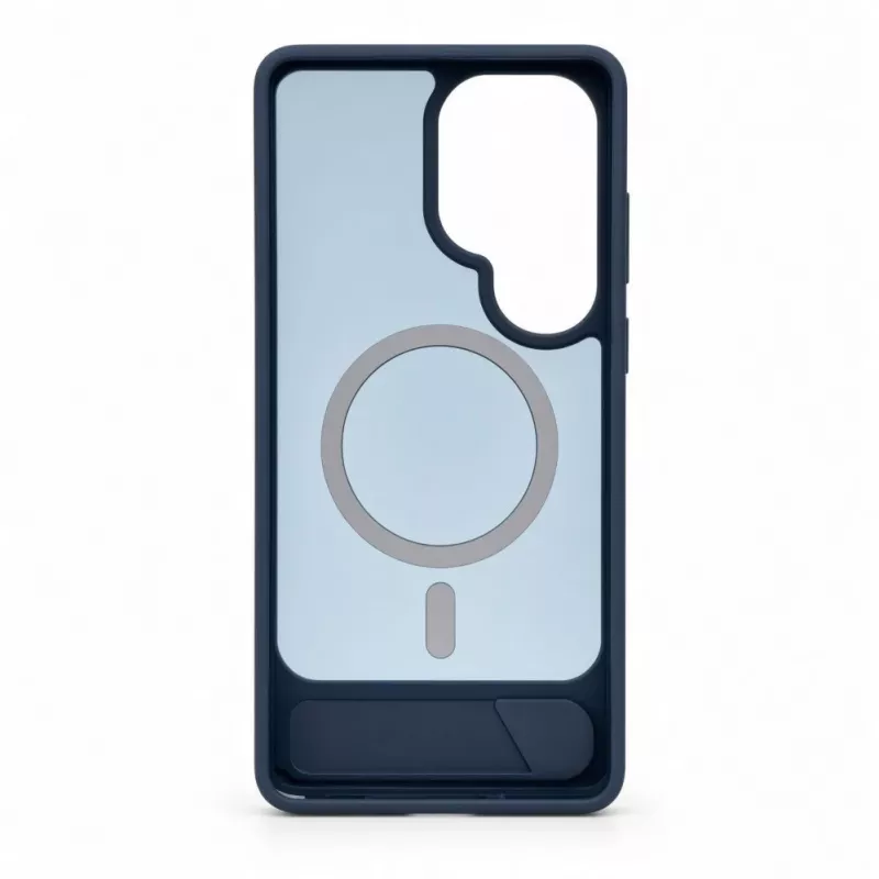 Evelatus Funda MagSafe engomada con soporte para Samsung Galaxy S26 Ultra Azul marino