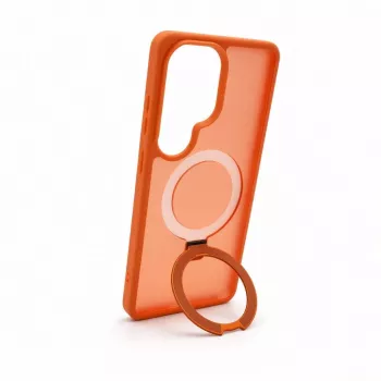 Evelatus Samsung Galaxy S26 Ultra Funda Shield con MagSafe y Soporte Anillo Mate Naranja