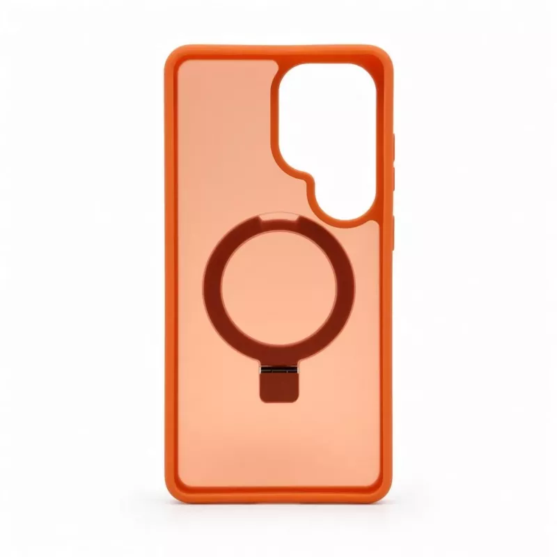 Evelatus Samsung Galaxy S26 Ultra Funda Shield con MagSafe y Soporte Anillo Mate Naranja