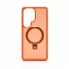 Evelatus Samsung Galaxy S26 Ultra Funda Shield con MagSafe y Soporte Anillo Mate Naranja