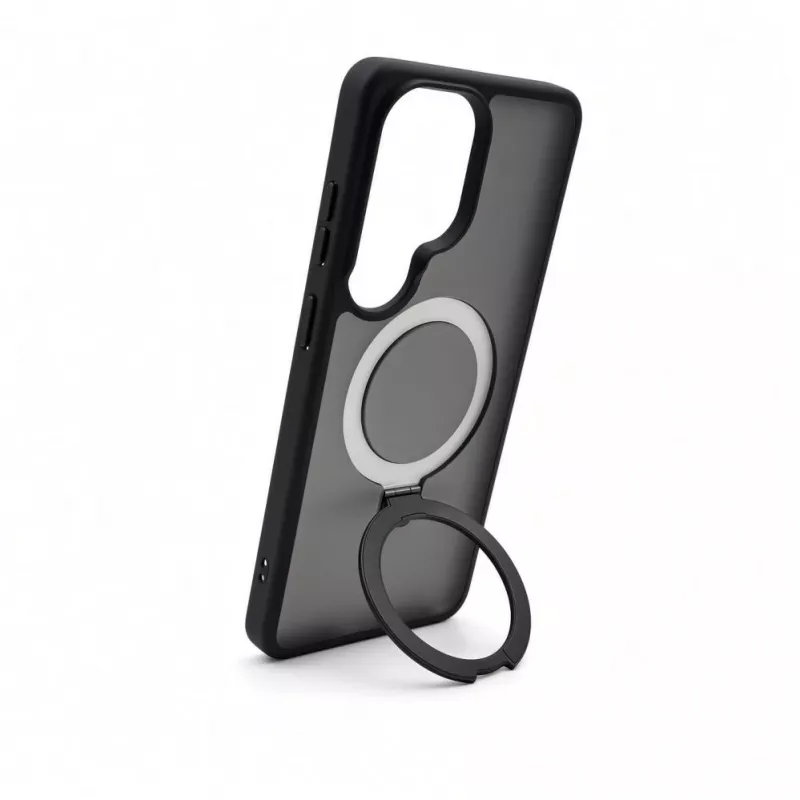 Evelatus Funda Shield para Samsung Galaxy S26 con MagSafe y soporte, anillo mate, negra