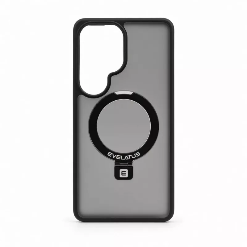 Evelatus Funda Shield para Samsung Galaxy S26 con MagSafe y soporte, anillo mate, negra