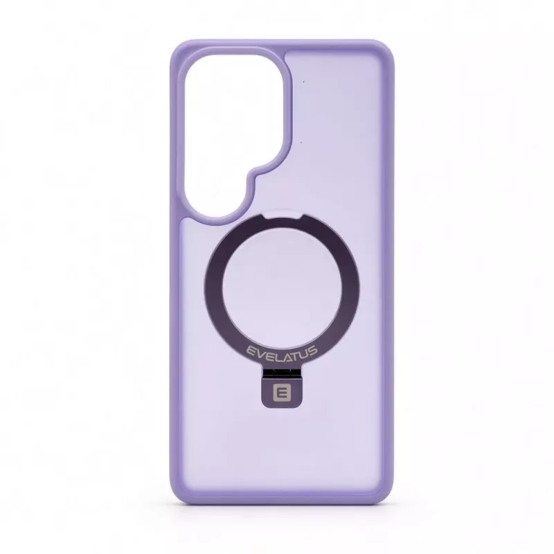 Evelatus Funda protectora para Samsung Galaxy S26 con MagSafe y soporte, anillo mate, lila lavanda