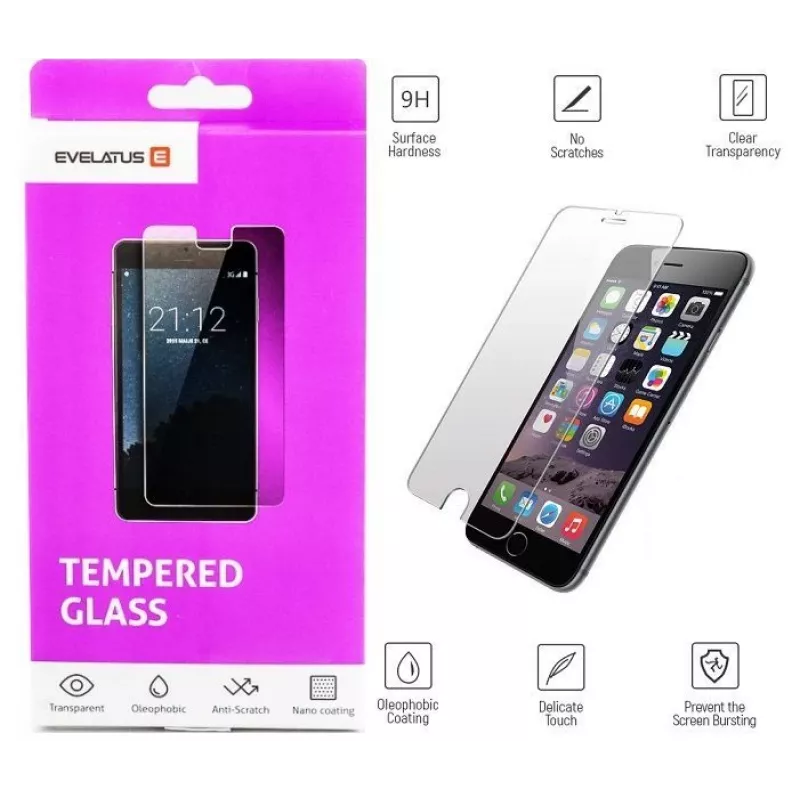 Evelatus Samsung Galaxy S6 Edge marco central negro repuesto