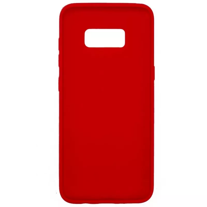 Evelatus Funda de silicona roja para Samsung Galaxy S8