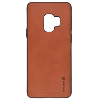 Evelatus Samsung Galaxy S9 Funda Trasera Kuton Marrón
