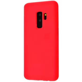 Evelatus Samsung Galaxy S9 Plus Funda de silicona nano Soft Touch TPU roja