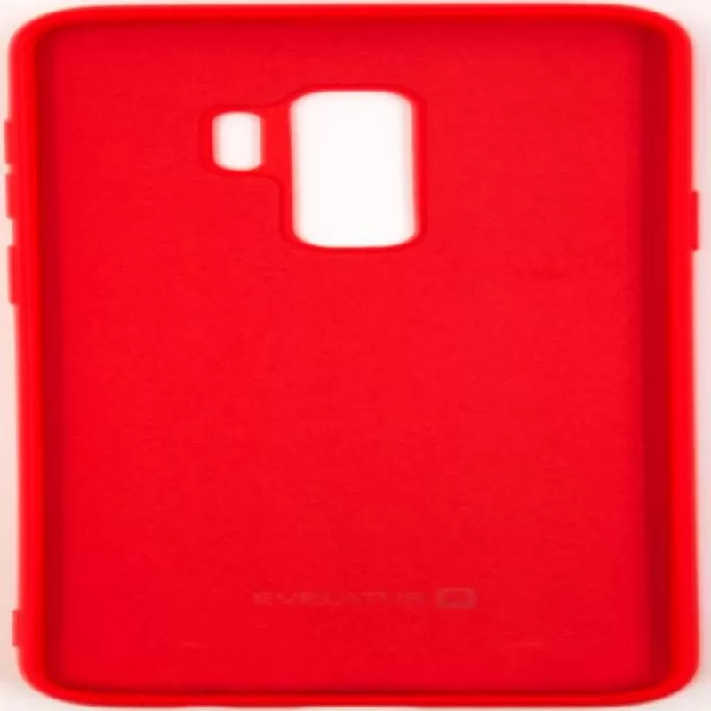 Evelatus Samsung Galaxy S9 Plus Funda Nano Silicona Soft Touch TPU Rojo