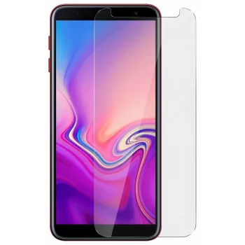 Evelatus Samsung J4 Plus Cristal Protector de Pantalla Plano Transparente 0,33mm de Cristal Templado con Pegamento Japonés y Recubrimiento Antiastático