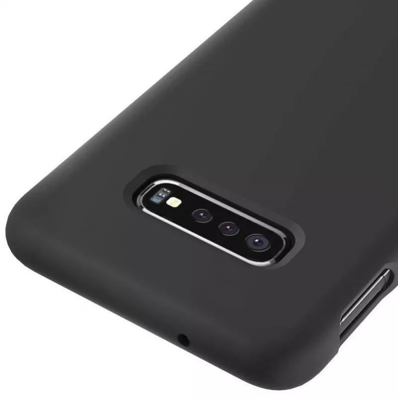 Evelatus Funda de silicona Premium Soft Touch para Samsung S10e negra