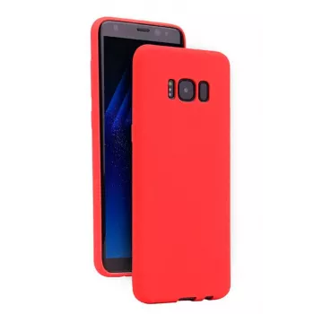 Evelatus Samsung S8 Plus Funda de silicona nano Soft Touch TPU roja