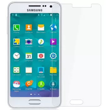 Evelatus Tapa trasera de silicona para Samsung Galaxy A3 (2015) - Negra