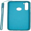 Funda de silicona Soft Touch Evelatus con correa para Xiaomi Redmi Note 8 / Redmi Note 8 2021 azul