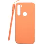 Evelatus Funda de silicona Soft Touch con correa de mano para Xiaomi Redmi Note 8 / Redmi Note 8 2021 - rosa