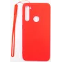 Evelatus Funda de silicona Soft Touch con correa para Xiaomi Redmi Note 8 / Redmi Note 8 2021 - Rojo