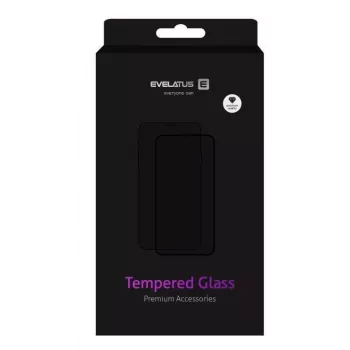 EVELATUS Protector de pantalla de cristal templado para Huawei Y5P 2020, 2.5D Full Cover, Japan Glue, Anti-Static, dureza 9H, Transparente