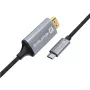 Evelatus TPC04 Cable de datos universal HDMI a Type-C, negro