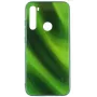 Evelatus Funda de cristal templado con efecto agua y galvanizado a todo color para Xiaomi Redmi Note 8 / Redmi Note 8 2021 - verde