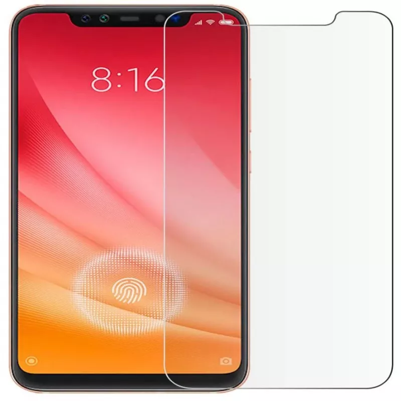 Evelatus Xiaomi Mi 8 protector de pantalla plano transparente de cristal templado 0,33 mm con pegamento Japan y recubrimiento antiestático