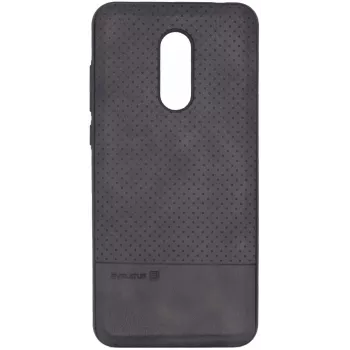 Evelatus Xiaomi Redmi 5 Plus funda TPU con placa metálica para soporte magnético para móvil, negra