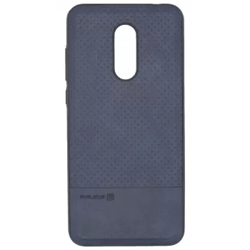 Evelatus Funda TPU con placa metálica para soporte magnético de móvil para Xiaomi Redmi 5 Plus azul