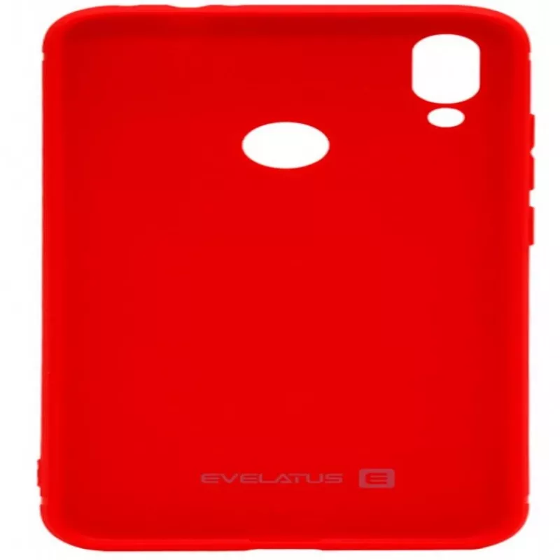Evelatus Xiaomi Redmi 7 funda de nano silicona Soft Touch TPU roja