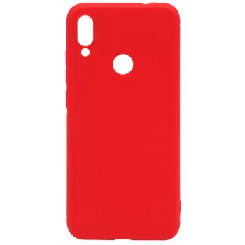 Evelatus Xiaomi Redmi 7 funda de nano silicona Soft Touch TPU roja