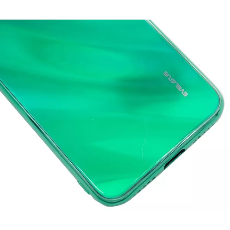 Evelatus Xiaomi Redmi 7 Funda Cristal Templado Water Ripple Full Color Electroplating Verde
